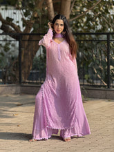 Fiorella Ombré Chikankari Lace Kurta Set (set of 3)